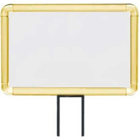 LAVI INDUSTRIES , Horizontal Fixed Sign Frame, , 7" x 11", Unslotted, Gold 50-1130F12H/GD